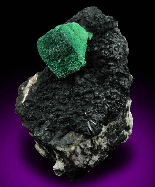 Malachite pseudomorph after Azurite from New Cornelia Mine, Ajo, Pima County, Arizona