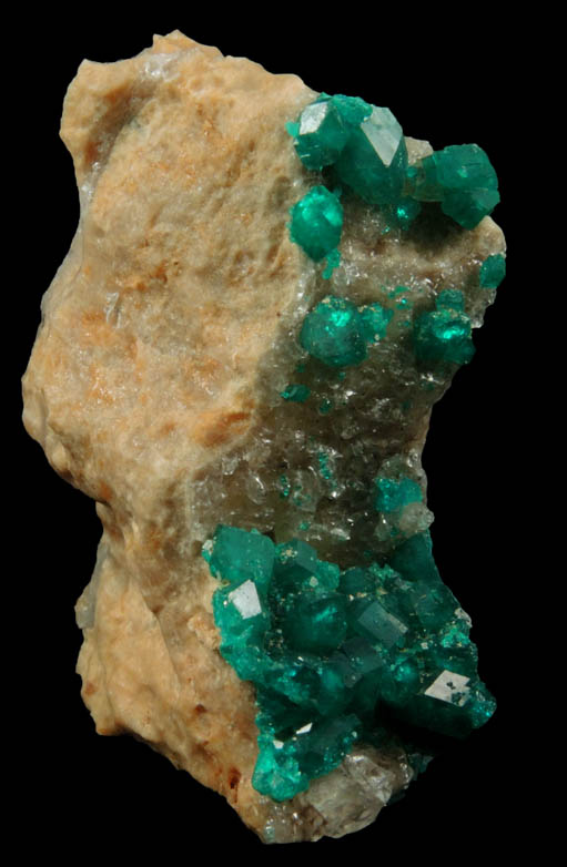 Dioptase from Altyn-Tyube, 66 km east of Karagandy, Karaganda Oblast', Kazakhstan (Type Locality for Dioptase)