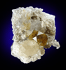 Fluorite with Calcite from Cave Stone Quarry, Norristown, Shelby County, Indiana