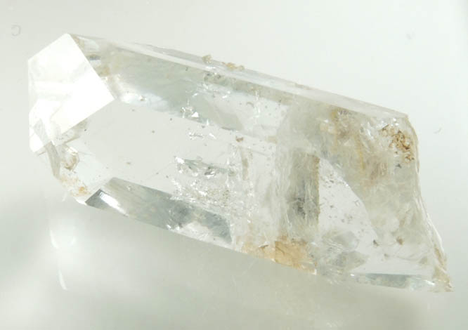 Quartz var. Herkimer Diamond (distorted crystal) from Diamond Acres (Hastings Farm), Fonda, Montgomery County, New York