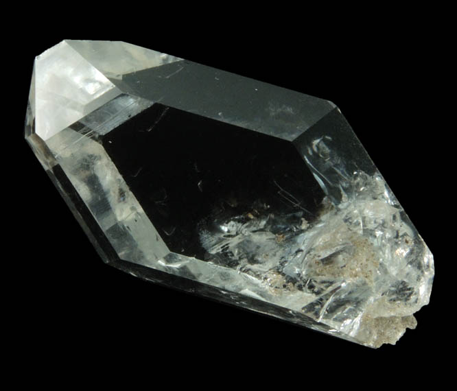 Quartz var. Herkimer Diamond from Diamond Acres (Hastings Farm), Fonda, Montgomery County, New York