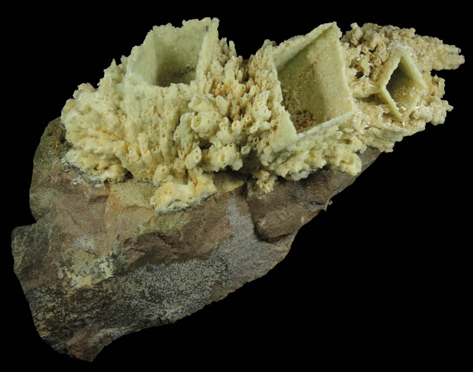 Prehnite pseudomorphs after Anhydrite from Upper New Street Quarry, Paterson, Passaic County, New Jersey