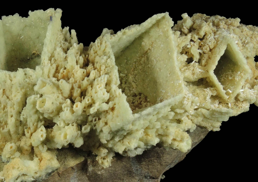 Prehnite pseudomorphs after Anhydrite from Upper New Street Quarry, Paterson, Passaic County, New Jersey