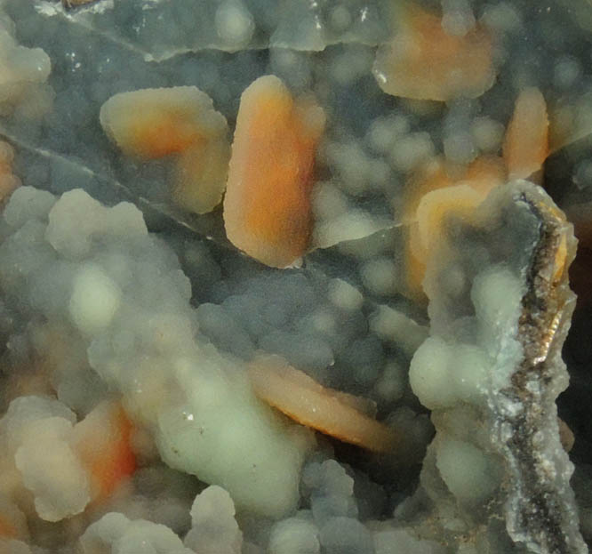 Wulfenite with Hemimorphite coating from Finch Mine, north of Hayden, Banner District, Gila County, Arizona