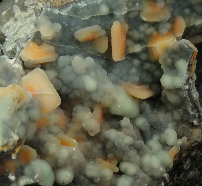 Wulfenite with Hemimorphite coating from Finch Mine, north of Hayden, Banner District, Gila County, Arizona