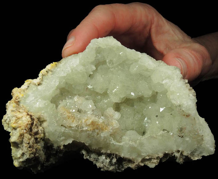 Apophyllite and Pyrite on Datolite from Millington Quarry, State Pit, Bernards Township, Somerset County, New Jersey