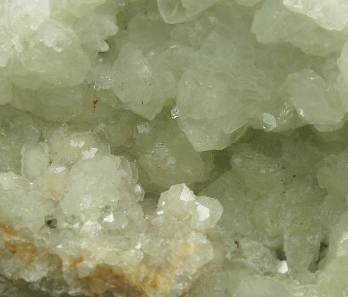 Apophyllite and Pyrite on Datolite from Millington Quarry, State Pit, Bernards Township, Somerset County, New Jersey