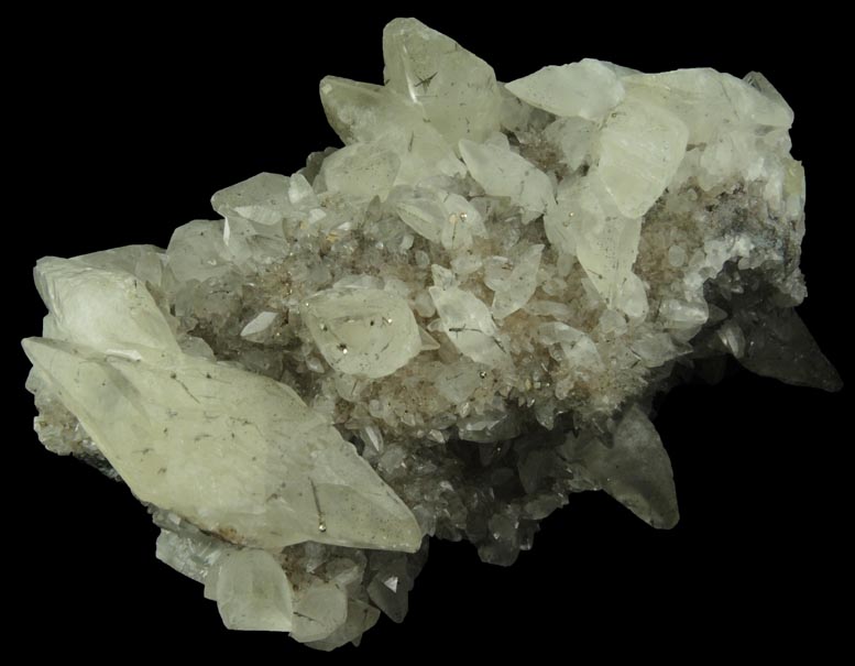 Calcite with Pyrite and Marcasite inclusions from Pint's Quarry, Raymond, Black Hawk County, Iowa