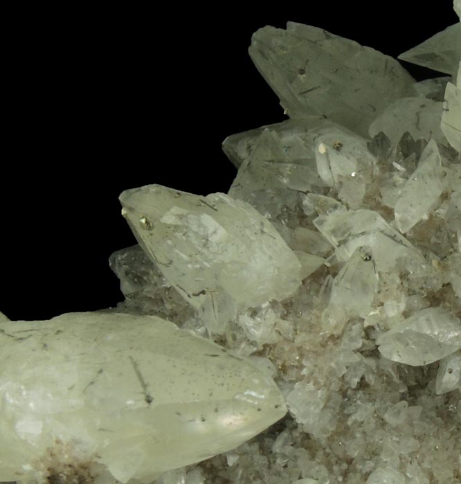 Calcite with Pyrite and Marcasite inclusions from Pint's Quarry, Raymond, Black Hawk County, Iowa