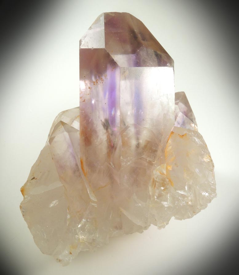 Quartz var. Amethyst Quartz with zoned growth from Unknown (Namibia?)