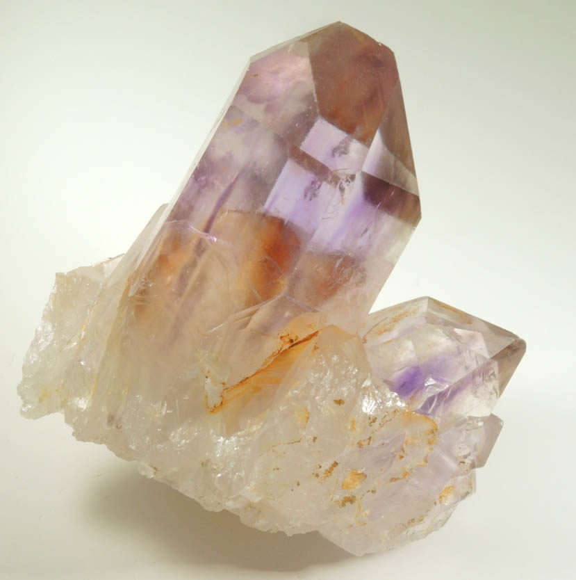 Quartz var. Amethyst Quartz with zoned growth from Unknown (Namibia?)