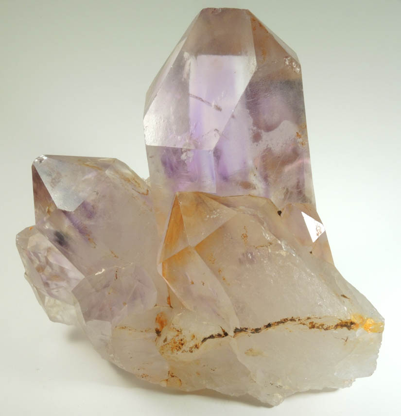 Quartz var. Amethyst Quartz with zoned growth from Unknown (Namibia?)