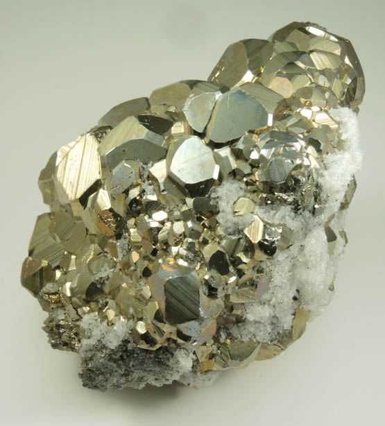 Pyrite with Quartz from Huanzala Mine, Huallanca District, Huanuco Department, Peru