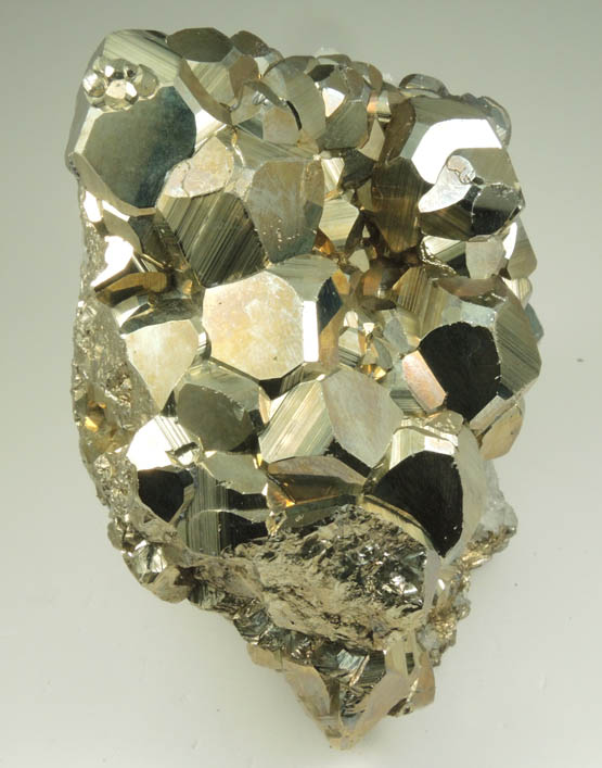 Pyrite with Quartz from Huanzala Mine, Huallanca District, Huanuco Department, Peru