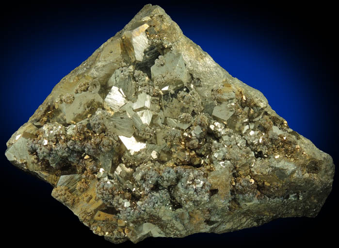 Pyrite with Sphalerite from Eagle Mine, Gilman District, Eagle County, Colorado