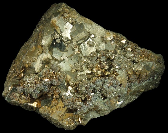 Pyrite with Sphalerite from Eagle Mine, Gilman District, Eagle County, Colorado