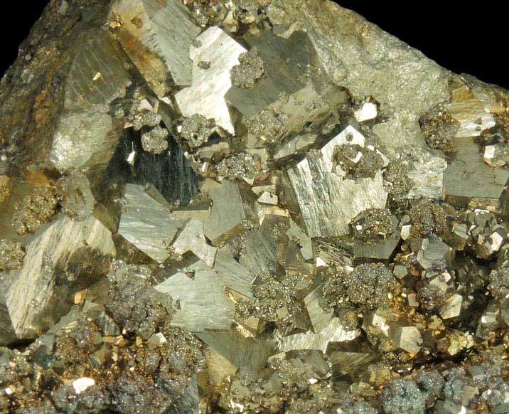 Pyrite with Sphalerite from Eagle Mine, Gilman District, Eagle County, Colorado