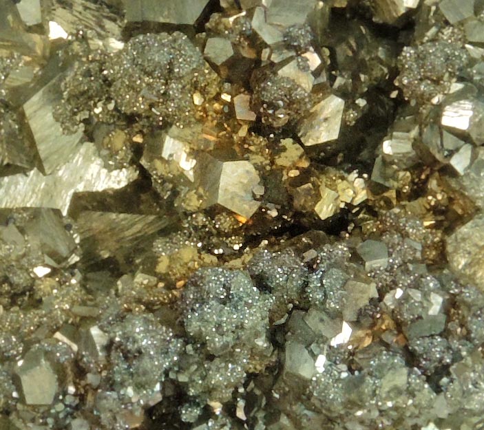 Pyrite with Sphalerite from Eagle Mine, Gilman District, Eagle County, Colorado