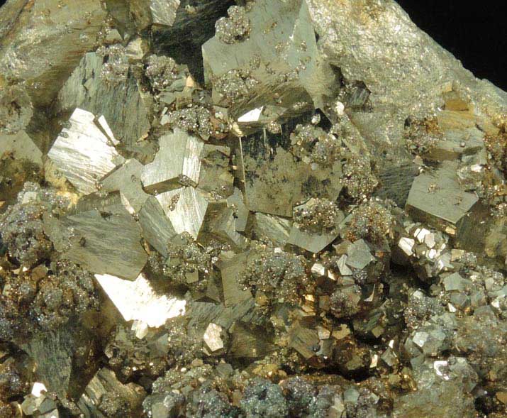 Pyrite with Sphalerite from Eagle Mine, Gilman District, Eagle County, Colorado