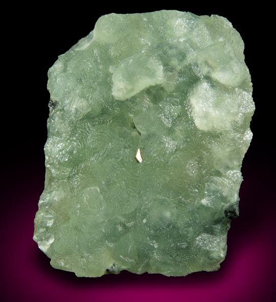Greenockite on Prehnite from Houdaille Quarry, Summit, Springfield, Union County, New Jersey