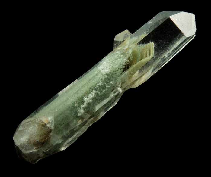 Quartz with Chlorite phantom-growth inclusions from Pencil Bluff, 64 km WNW of Hot Springs, Montgomery County, Arkansas