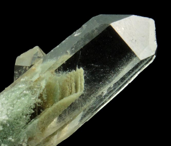 Quartz with Chlorite phantom-growth inclusions from Pencil Bluff, 64 km WNW of Hot Springs, Montgomery County, Arkansas