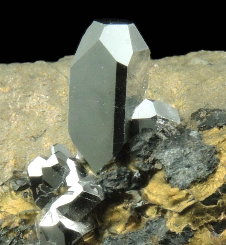 Sperrylite in Chalcopyrite from Oktyabrsky Mine, Talnakh, 22 km NNE of Noril'sk, Krasnoyarsk Krai, Russia