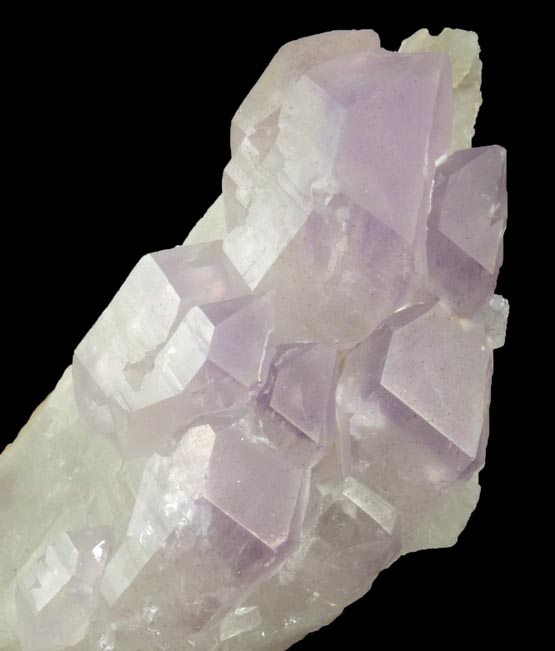 Quartz var. Amethyst on Milky Quartz from Muqur (Moqor), Makkhar Mountains, Ghazni Province, Afghanistan