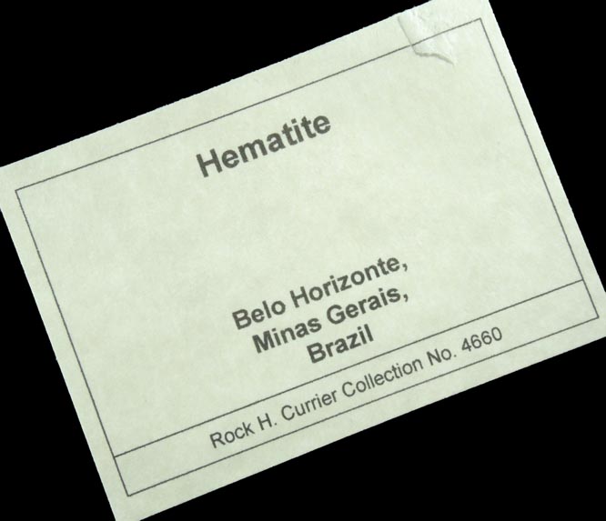 Hematite var. Iron Rose from Congonhas do Campo district, 57 km SSE of Belo Horizonte, Minas Gerais, Brazil