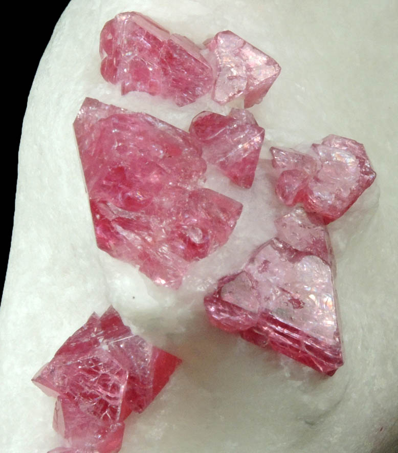 Spinel in marble from Sungate Mine, An Phu, Luc Yen, Yen Bai Province, Vietnam