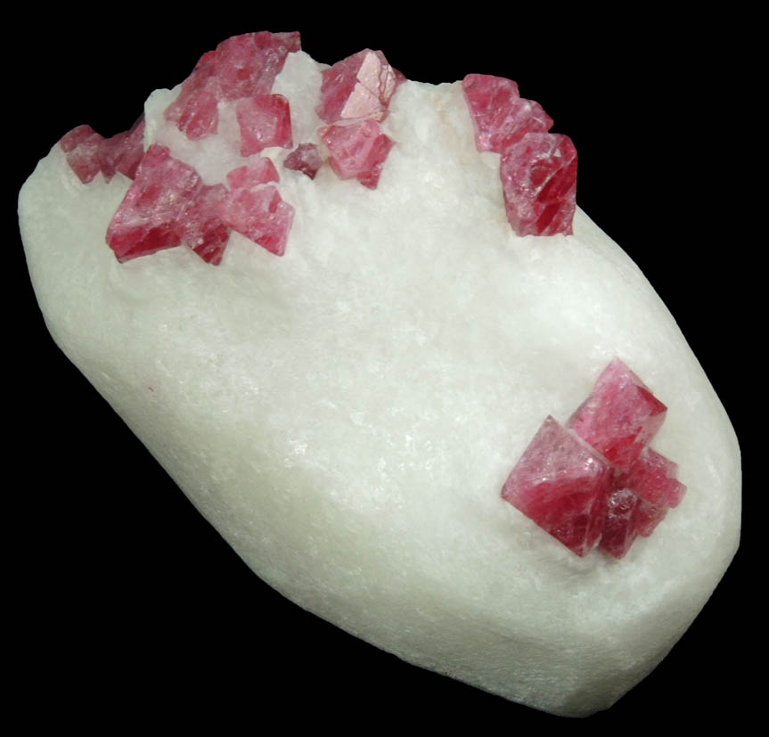 Spinel in marble from Sungate Mine, An Phu, Luc Yen, Yen Bai Province, Vietnam