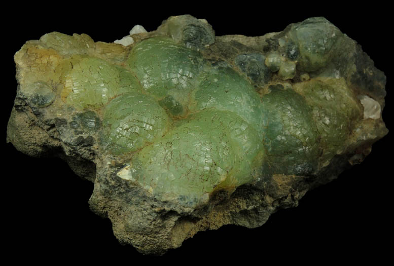 Prehnite from Lower New Street Quarry, Paterson, Passaic County, New Jersey