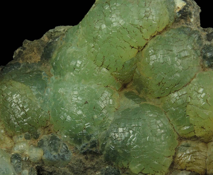 Prehnite from Lower New Street Quarry, Paterson, Passaic County, New Jersey