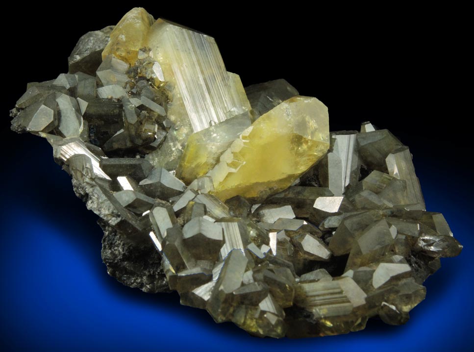 Anglesite with Galena inclusions from Touissit Mine, 21 km SSE of Oujda, Jerada Province, Oriental, Morocco