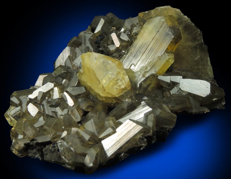 Anglesite with Galena inclusions from Touissit Mine, 21 km SSE of Oujda, Jerada Province, Oriental, Morocco