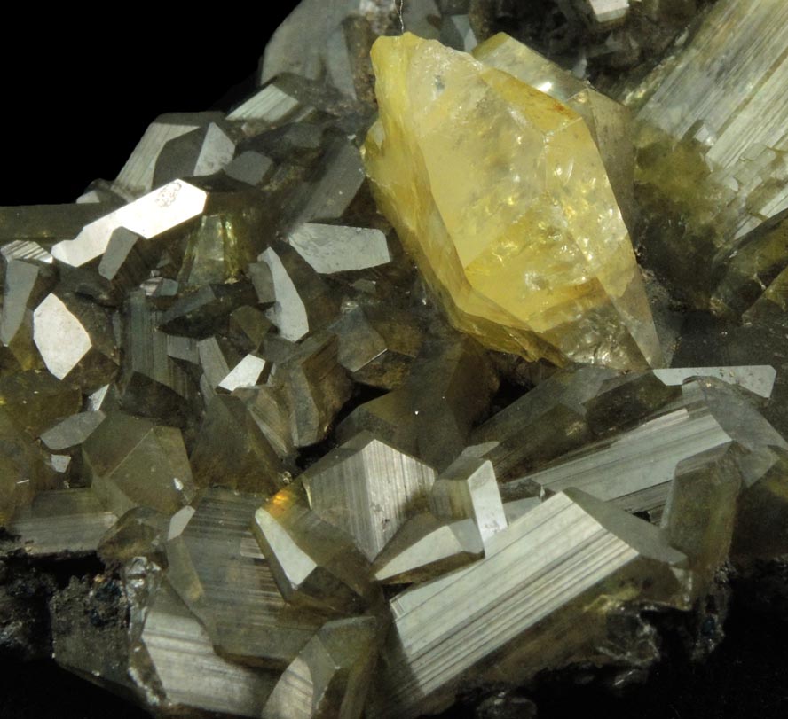 Anglesite with Galena inclusions from Touissit Mine, 21 km SSE of Oujda, Jerada Province, Oriental, Morocco