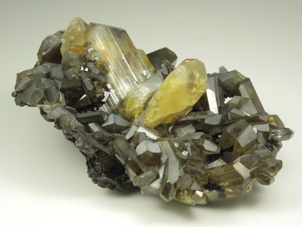 Anglesite with Galena inclusions from Touissit Mine, 21 km SSE of Oujda, Jerada Province, Oriental, Morocco