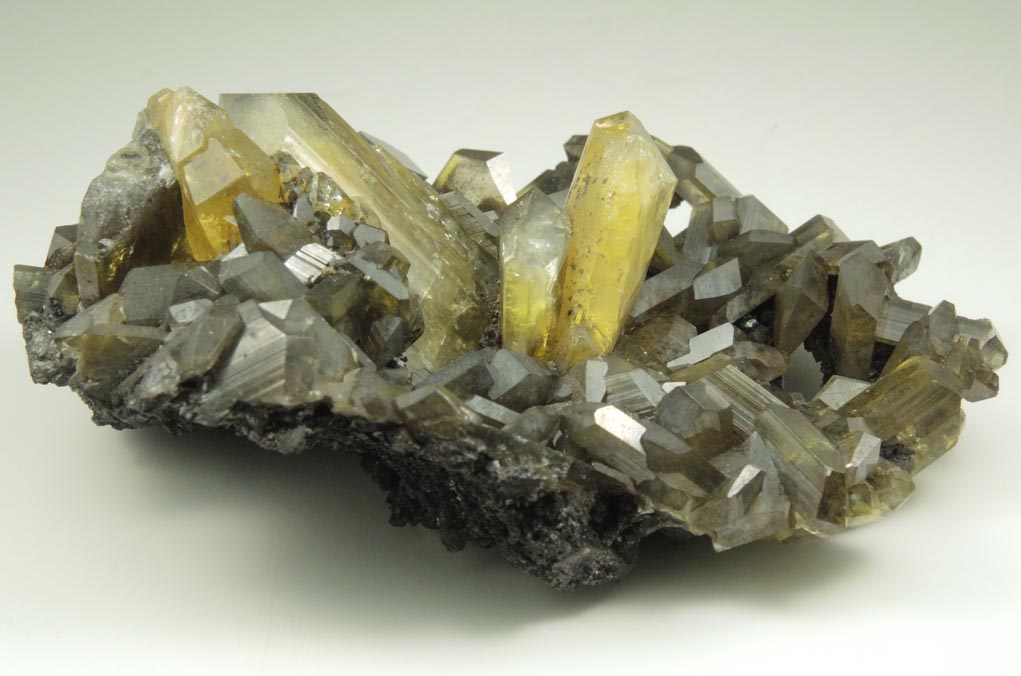 Anglesite with Galena inclusions from Touissit Mine, 21 km SSE of Oujda, Jerada Province, Oriental, Morocco