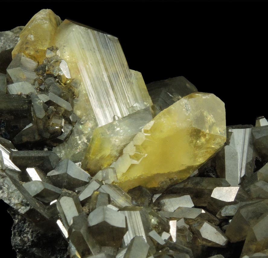 Anglesite with Galena inclusions from Touissit Mine, 21 km SSE of Oujda, Jerada Province, Oriental, Morocco