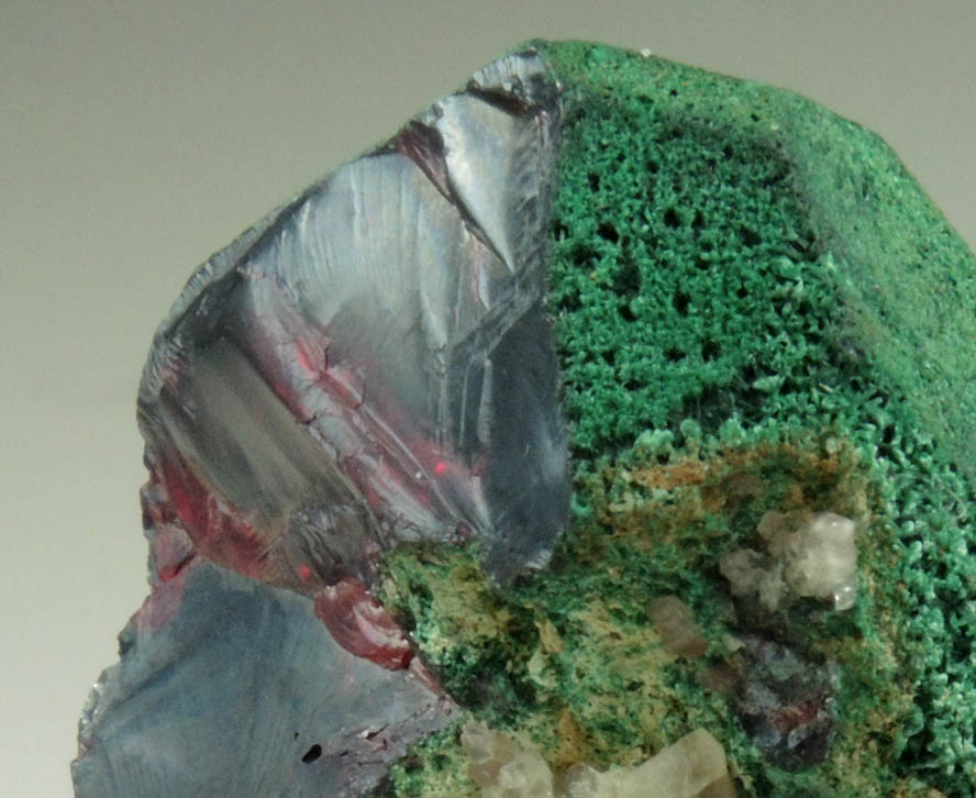 Cuprite with Malachite coating from Onganja Mine, Seeis, Khomas, Namibia