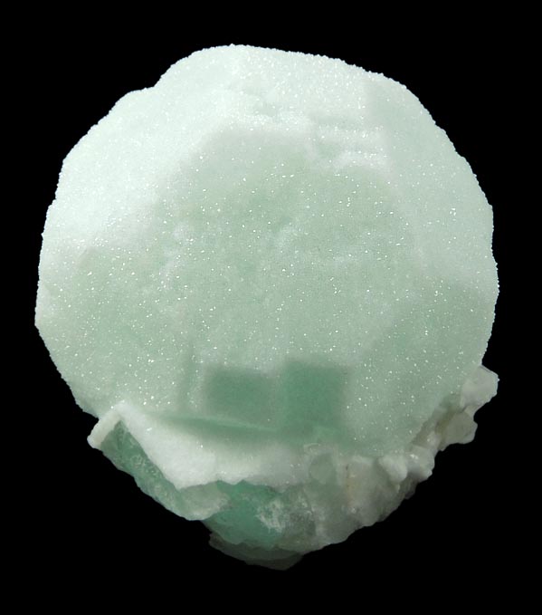 Fluorite coated with Quartz from Deer Trail Mine, Deer Trail Mountain-Alunite Ridge mining area, 8 km SSW of Marysvale, Piute County, Utah