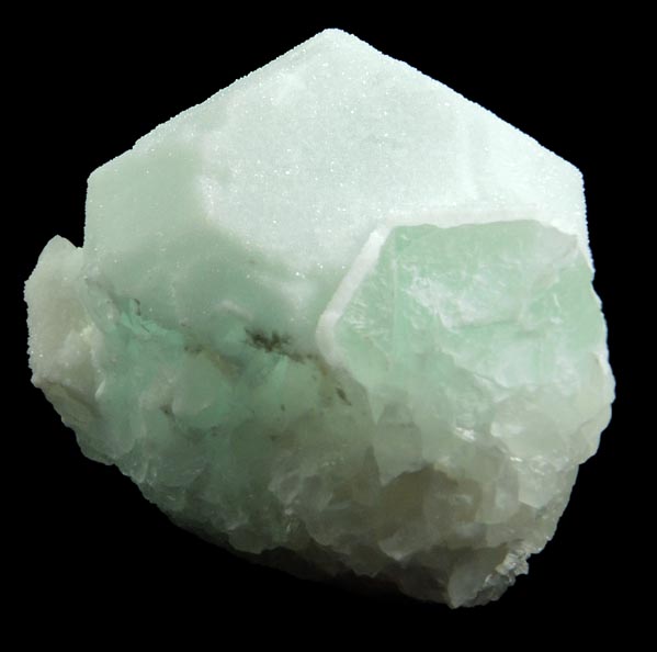 Fluorite coated with Quartz from Deer Trail Mine, Deer Trail Mountain-Alunite Ridge mining area, 8 km SSW of Marysvale, Piute County, Utah