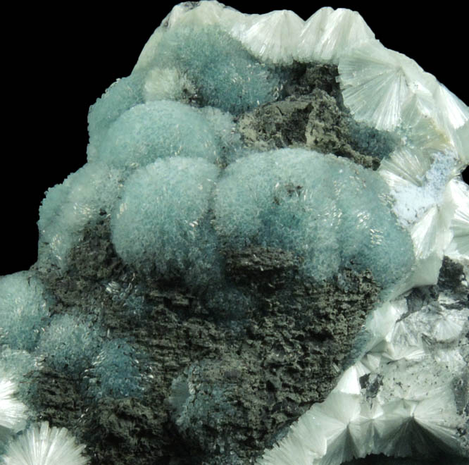 Wavellite from Ballybunnion, County Kerry, Ireland