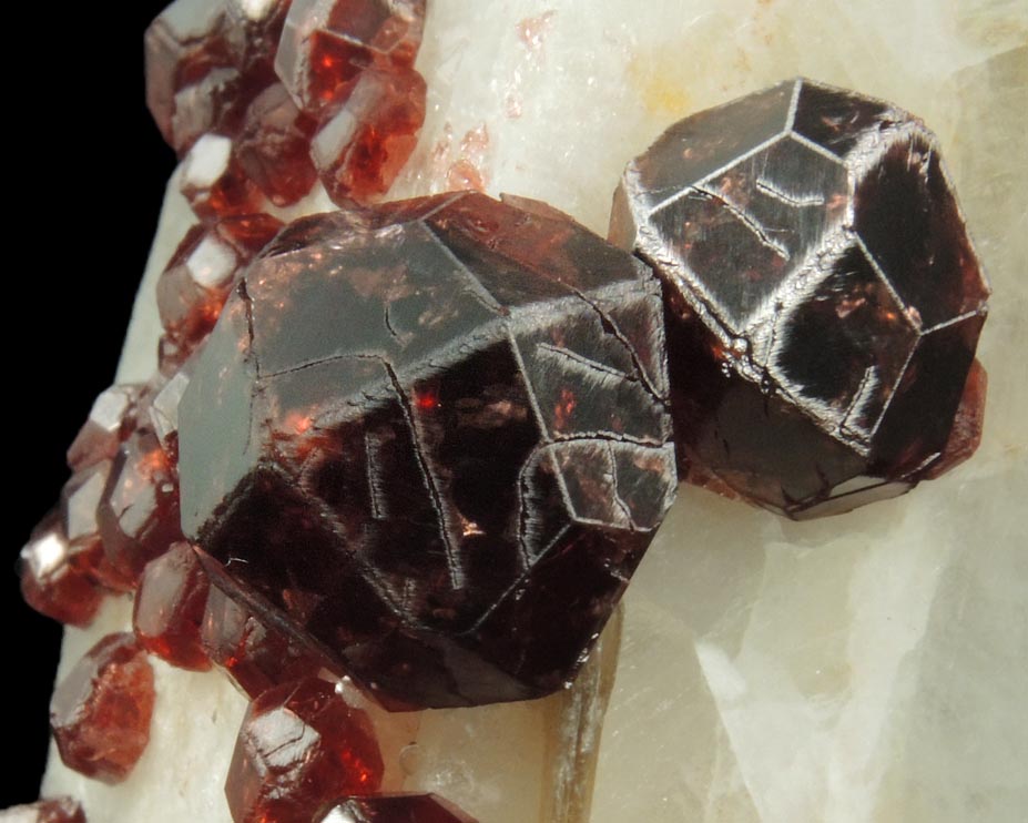 Spessartine Garnet on Microcline from Shengus, Skardu Road, Gilgit-Baltistan, Pakistan