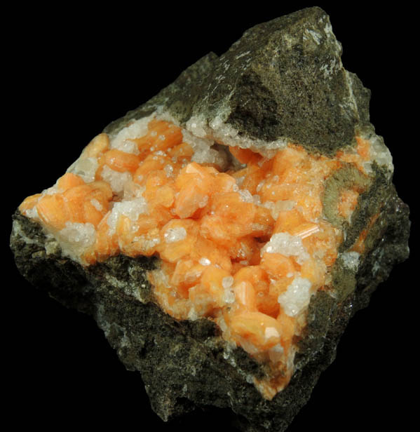 Gmelinite, Analcime, Calcite from Madman's Window, Glenarm, County Antrim, Northern Ireland (Type Locality for Gmelinite)