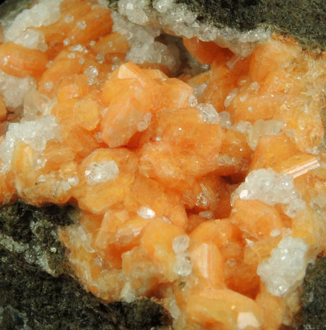 Gmelinite, Analcime, Calcite from Madman's Window, Glenarm, County Antrim, Northern Ireland (Type Locality for Gmelinite)