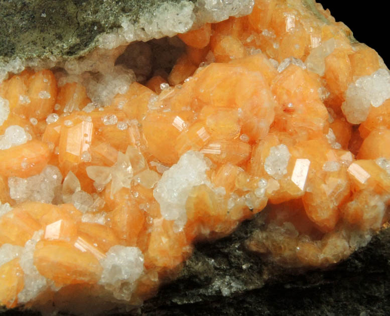 Gmelinite, Analcime, Calcite from Madman's Window, Glenarm, County Antrim, Northern Ireland (Type Locality for Gmelinite)