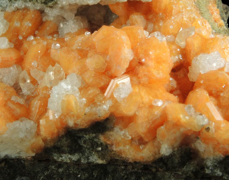 Gmelinite, Analcime, Calcite from Madman's Window, Glenarm, County Antrim, Northern Ireland (Type Locality for Gmelinite)