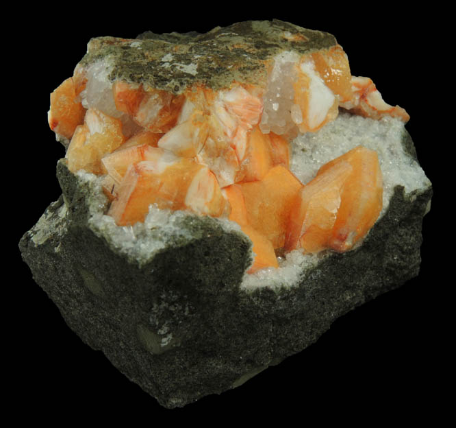 Gmelinite, Analcime, Natrolite from Madman's Window, Glenarm, County Antrim, Northern Ireland (Type Locality for Gmelinite)