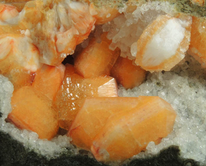 Gmelinite, Analcime, Natrolite from Madman's Window, Glenarm, County Antrim, Northern Ireland (Type Locality for Gmelinite)